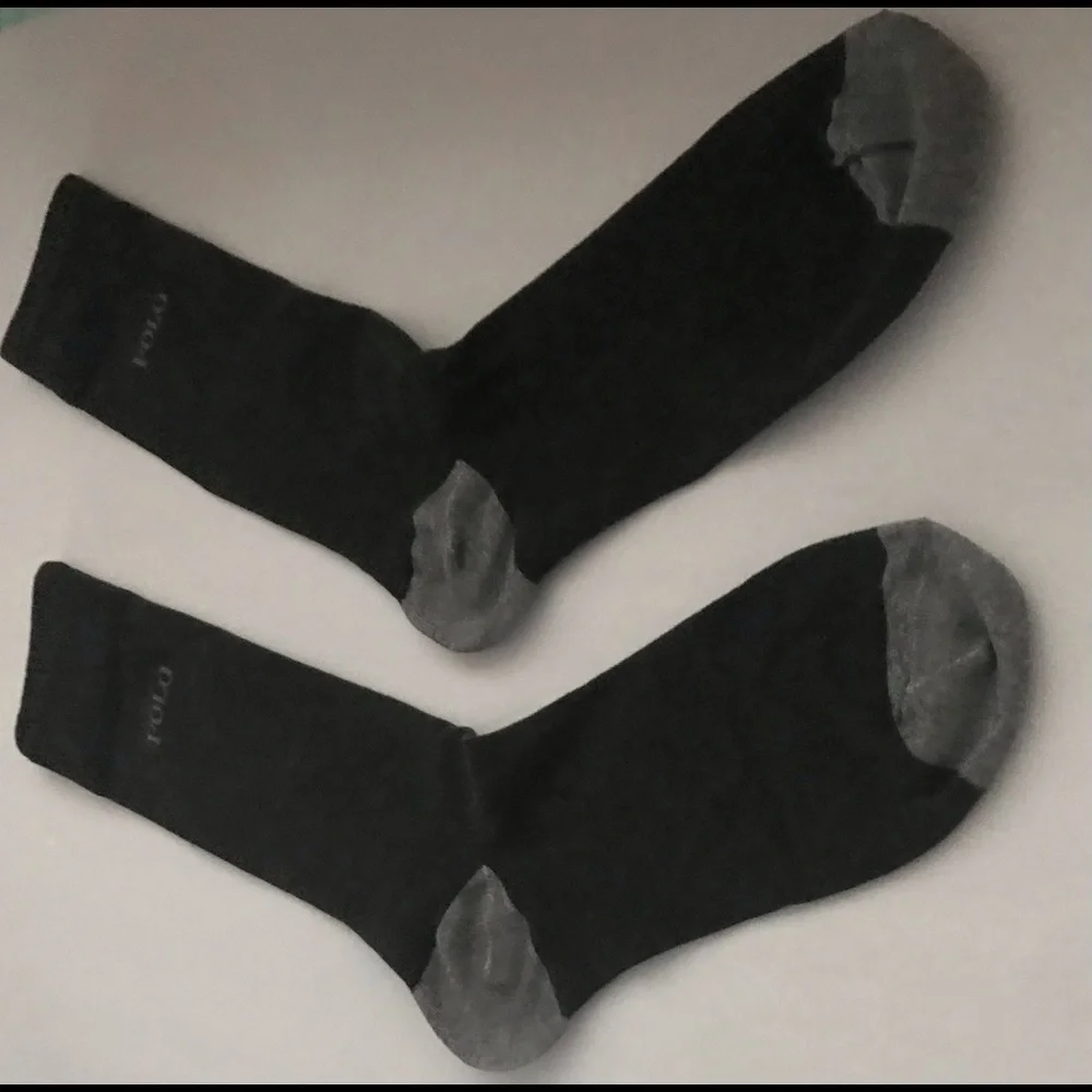 New Polo Ralph Lauren Men’s Socks POLO Written on Tops of both sides of Socks - Picture 10 of 16